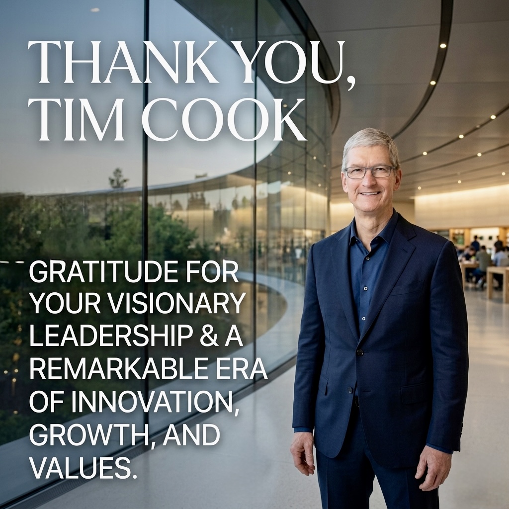 The Quiet Giant: Celebrating the Unprecedented Successes of Tim Cook's Apple Era Photo